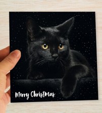 Black Cat Christmas Cards & Packs From the Cat Christmas Cards Cat lovers