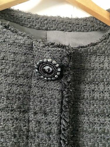 Zara black tweed - tweed, boxy