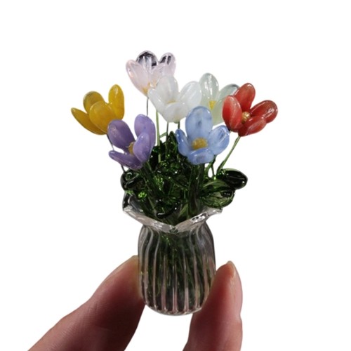 Hand blown glass flowers - hand,