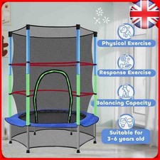 Kids Trampoline Safety Net Steel Frame Jump Exercise Child Outdoor Toy Jump Mat