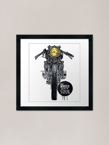 Cafe racer framed - racer, print