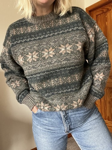 Vintage 100 wool fair isle - wool,