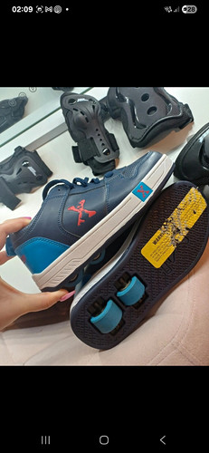 Heelys wheeled trainers blue - trainers,