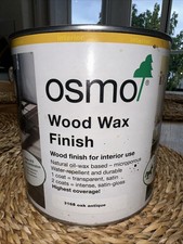 Osmo Wood Wax Finish 3168 Oak Antique 2.5 Litres Opened And Tested Only