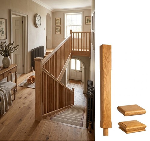Stair stop chamfer - stair, newel