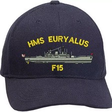 HMS Euryalus F15 Leander Class Embroidered Baseball Caps