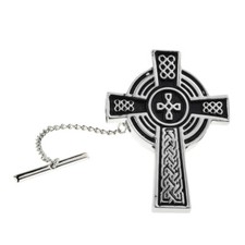 Celtic Cross Lapel Badge Tie