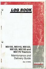 CASE MX100 MX110 MX120 MX135 MX150 MX170 TRACTOR ORIG. SERVICE RECORD LOG BOOK