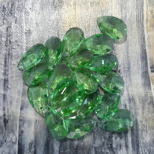 Faceted teardrop glass - teardrop,