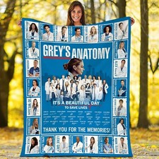 Grey's Anatomy Blanket Grey's