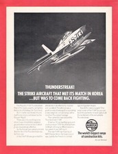 Old Magazine Advert 1974 - Airfix Kits - USAF Republic F84 Thunderstreak