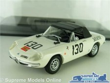 ALFA ROMEO 1600 SPIDER DUETTO MODEL CAR 1966 WHITE 1:43 SIZE IXO + CASE K8