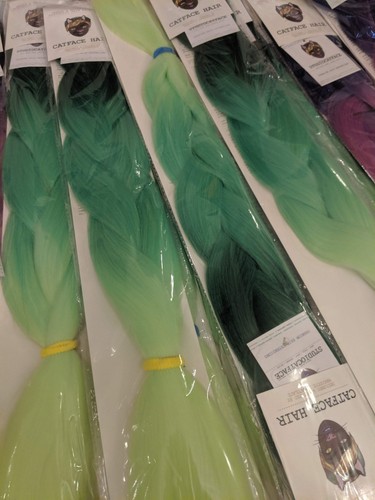 Catface hair glow the green - glow,