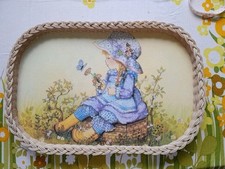 Vintage Tray. Holly Hobby Sarah Kay Miss Petticoat Vintage Kitsch. Melamine Tray