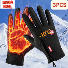 3PCS Winter Gloves Waterproof