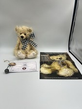 Charlie Bears Mohair Olly Plush Soft Teddy Danbury Mint Certificate Booklet