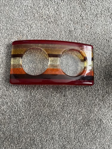 Artisan double arc glass soap - double,
