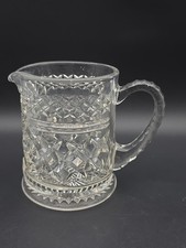 Lovely Vintage Pressed Glass Small Milk Jug