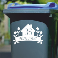 House floral wheelie bin - floral,