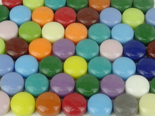 12mm round mosaic gems 50g - round,