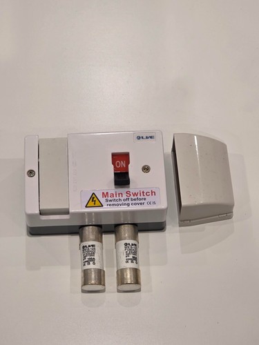 Fused main switch fuse - main, switch.