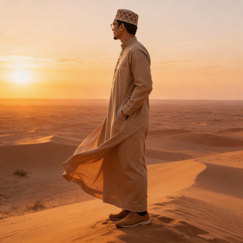 Premium saudi robe men - robe, long