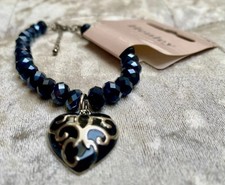 Henley black blue crystal