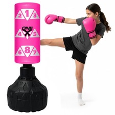 Punch bag Kids with gloves 3.5ft Freestanding Filled Boxing Bag Set for Junior.