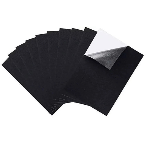 Pcs black sticky back - 10, a4