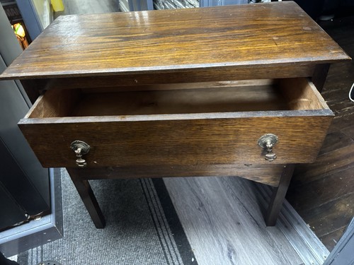 Antique oak small drawer low - oak, 2-drawer
