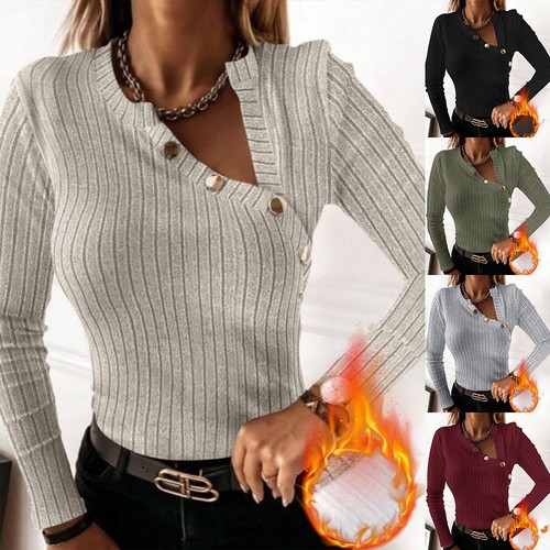 Women ribbed jumper tops - women, t