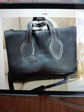 Radley Black Leather Carry Case With Dog Tag