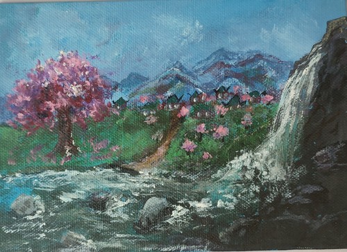Blossom oil painting on - oil,