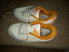 Nike Air Jordan 2 Low Melon White Lace Up Mens Trainers Size 6.5