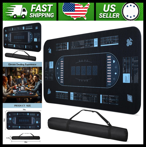 Running hot pro poker mat - hot, 70