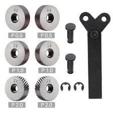 7pcs Knurling Tool Steel Wheel