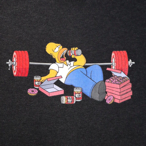 Homer simpson weight lifting - homer,
