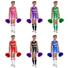 Kids Girls 4Pcs Cheerleading