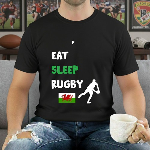 Eat sleep rugby wales shirt - sleep, t-shirt