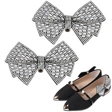  2 Pcs Shoe Bows Clip on Shoes