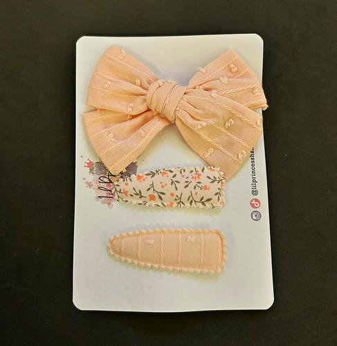 Girls pink bow hair clip - bow,