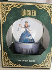 BNIB M&S Wicked For Good Snow Glitter Globe Marks and Spencer Glinda Light Up