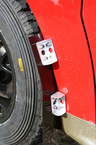 Alloy mud flap - 2x,