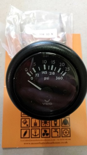 Pressure gauge vdo bar - pressure,