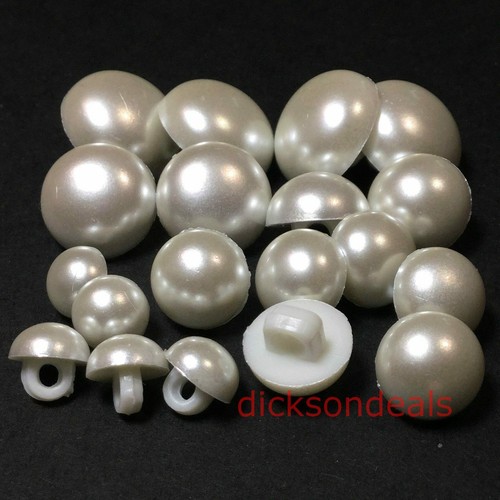 Pearl shank buttons - buttons, half