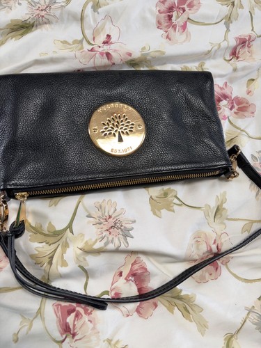 Vintage black leather - , mulberry