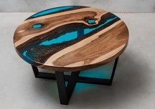 Round Coffee Table Solid Wood