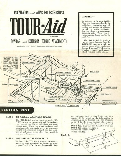 Tour aid tow bar extension - tour-aid, &