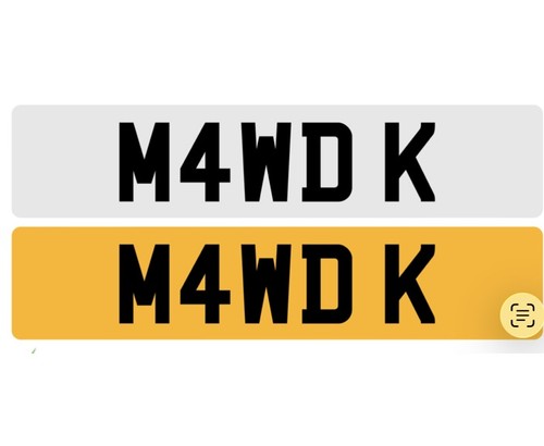 Cherished number plate mawd - plate,