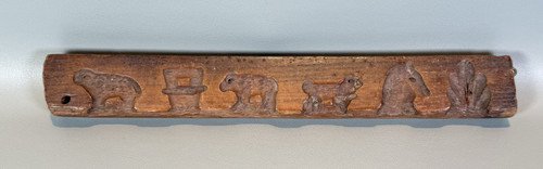 Carved wood springerle cookie - carved,